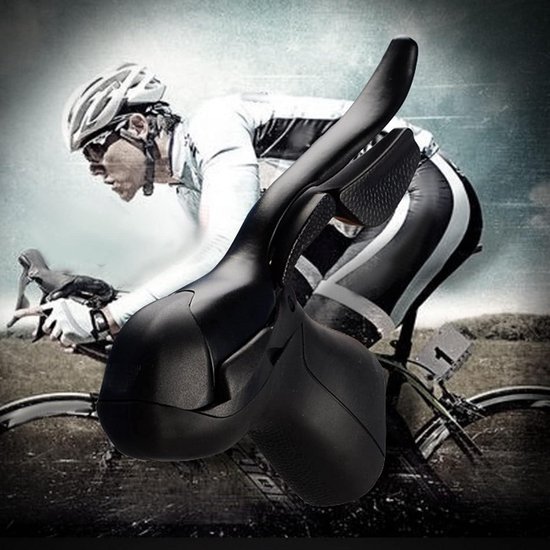 Fietsversnellingshendels met remkabels voor mountainbike en vouwfiets, aluminiumlegering, 2 x 8-speed.