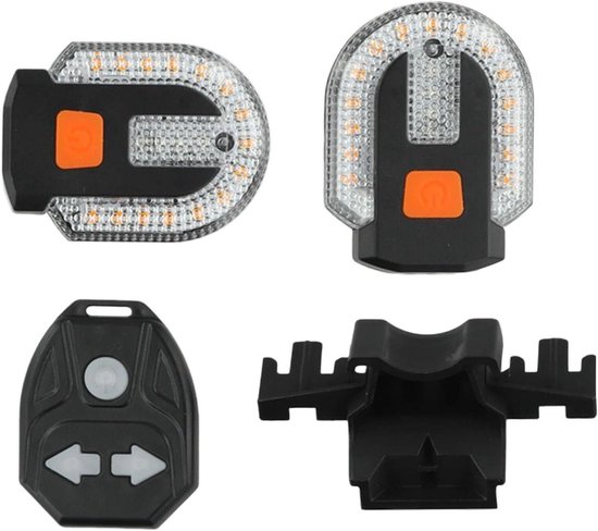 Fietswaarschuwingslampje - Achterlicht Signaal - Veilig Fietsen - Met Audio Alarm - 18 x 4 x 13 cm - Niet gespecificeerd