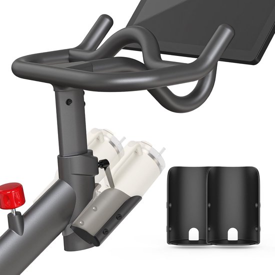 Fietswaterfleshouder voor sport - 2 stuks, grote capaciteit, grijs