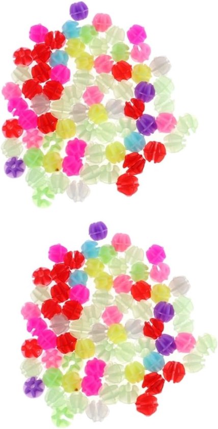 Fietswiel Spaakkralen - Decoratieve Clips - Kinderfiets Versieren - Lichtgevend Materiaal - 15 cm - Diverse Kleuren