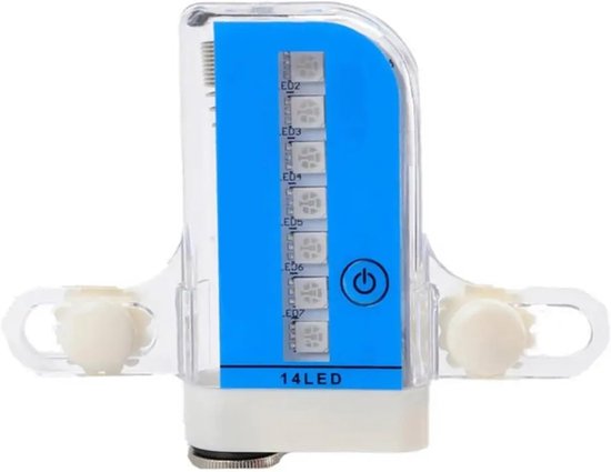Fietswiel Verlichting - Spaaklampjes Banden - Fietsen Verfraaien - Waterdicht Schokbestendig - 9.5cm x 7cm - Blauw