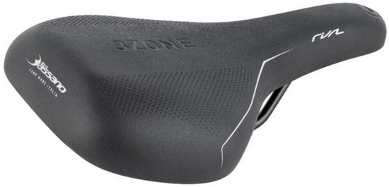 Fietszadel Selle Bassano Rivale 3zone Uni - zwart van Merkloos