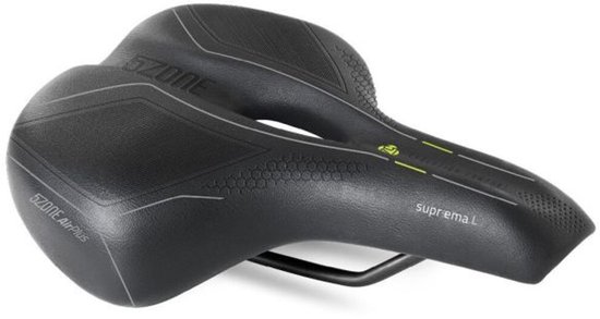 Fietszadel Selle Bassano Suprema 5zone EL Ladies met elastomere demping - zwart van Merkloos