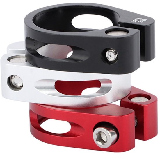 Fietszadelklem 34.9mm, Aluminium Sattelstützenklem voor MTB en Racefietsen