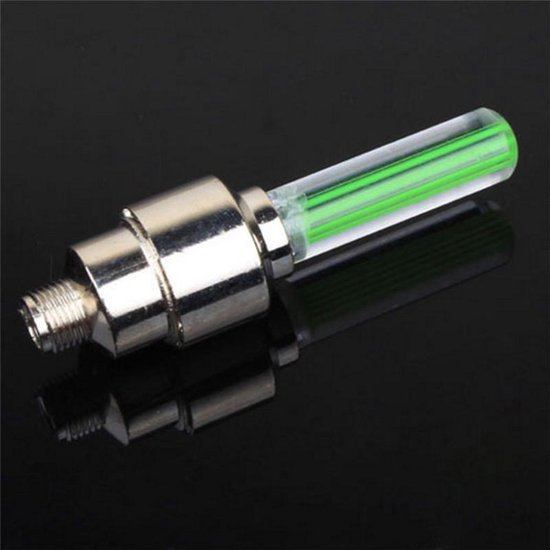 Firefly LED - Fietswielverlichting - Ventielbevestiging - Set van 2 - Groen