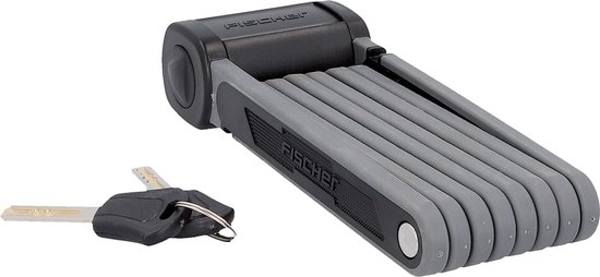 Fischer Protec FKS Fietsslot - Soft-Touch - VouwSlot- Max Security Level - Lengte 110 cm - Zwart van Fischer