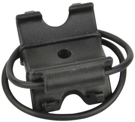 FISCHER universele fietspomp houder, zwart, kunststof, rubberen banden