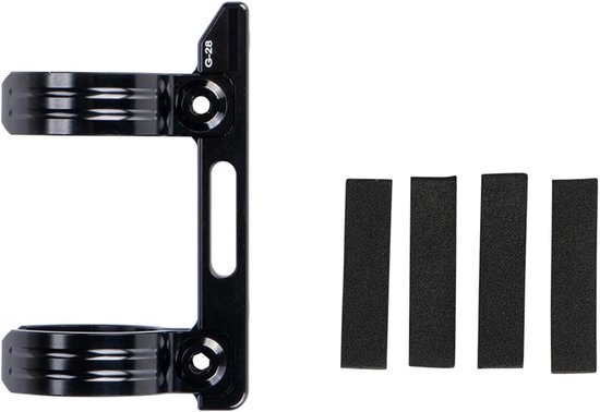 Fleshouder Adapter - Fiets Accessoire - Hydratatie Onderweg - CNC Aluminium - Past tot 35mm