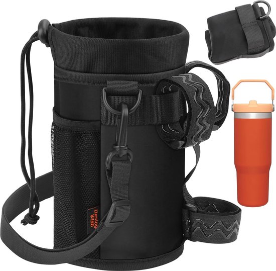 flessenhouder fiets drankhouder zonder schroeven drinkflessenhouder drankhouder drankhouder waterfleshouder met netvak en schouderriem accessoires van Suruid