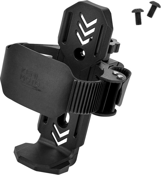 Flessenhouder fiets met verstelbare metalen klem 1,5-4 cm - geschikt voor racefiets en mountainbike - zwart