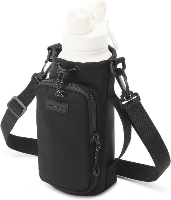 Flessenhouder met Strap en Multifunctionele Voorkant voor Wandelen, Kamperen en Buitensporten