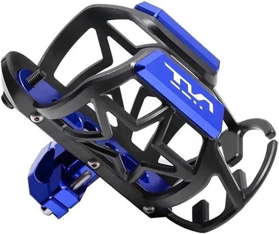 Flessenhouder Motor - Bekerhouder Motorfiets - Hydratatie Tijdens Rijden - Verstelbare Diameter - 55-78 mm - Blauw
