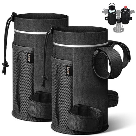 Flessenhouder voor Fiets - 2 Stuks - 30-60 ml - Draagbaar en Zonder Schroeven - Ideaal voor MTB, Trekking en Race