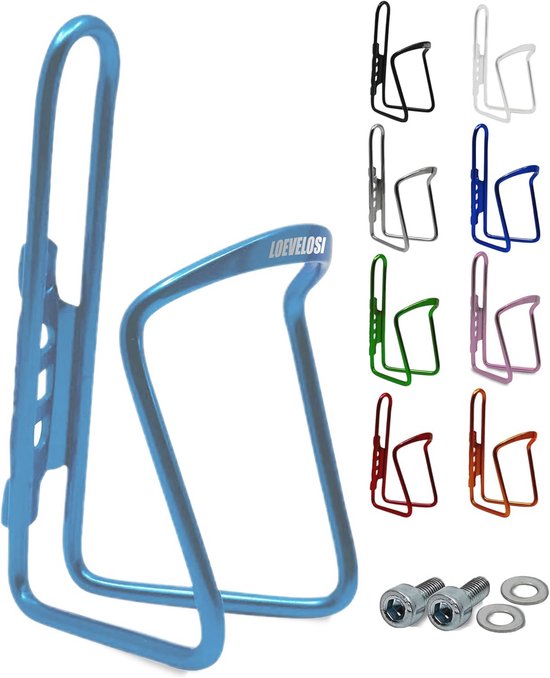 Flessenhouder voor fiets - Aluminium bidonhouder lichtgewicht voor racefiets, MTB, trekkingfiets en kinderfiets