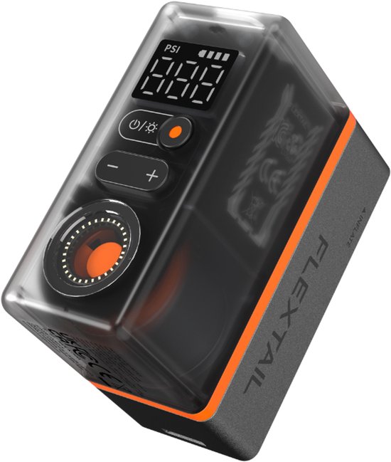 Flextail Tiny Tire Pump ACS Elektrische Bandenpomp - Mini Compressor - Draagbare Luchtpomp Voor Fiets En Auto - Compact Voor Reizen Outdoor En Onderweg
