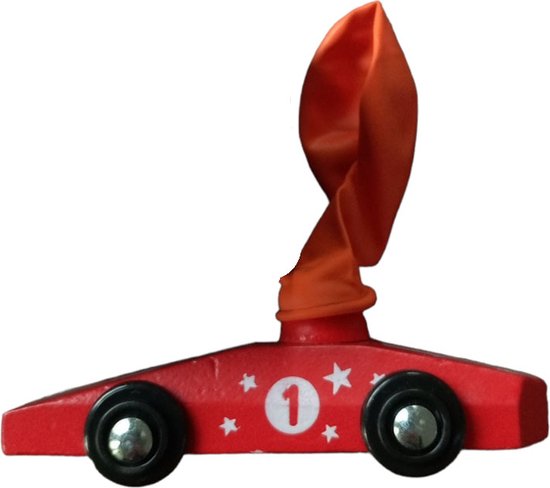 Floz Design schoencadeau voor een jongen - zelfrijdende auto met ballon - ballonauto van Floz Design