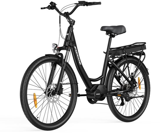 Foride Urbano 2 Mid-Motor Externe Batterij EU-stekker 36V250W 13Ah E-bike-Verbeterde veiligheid en stabiliteit-Duurzame batterij voor langere woon-werkverkeer-Ergonomisch ontwerp-Verbeterde veiligheid bij nachtelijk rijden en kristalhelder display van Merkloos