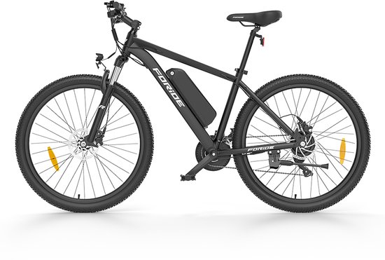 Foride Xtremer 2 elektrische fiets, 250W motor, 36V 15,6Ah accu, 29**2,35 inch banden, maximale snelheid 25 km/u, maximaal bereik 120 km, hydraulische schijfrem, vergrendelbare verende voorvork, Shimano 24-speed van Foride