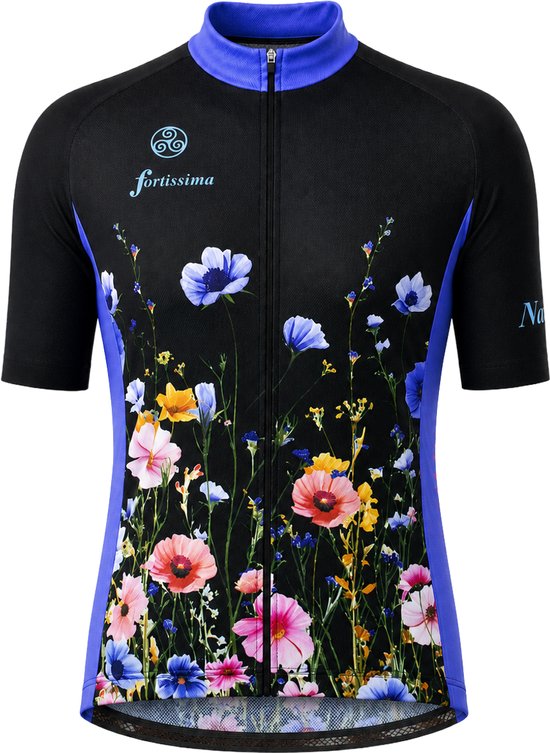 Fortissima Fietsshirt Bloemen - Heren en Dames - Korte Mouw - Maat M