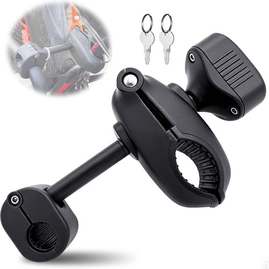 Framehouder fietsendrager – afsluitbaar – verstelbaar 30-60 mm – met rubber bescherming – voor vrijwel alle fietsen van Merkloos