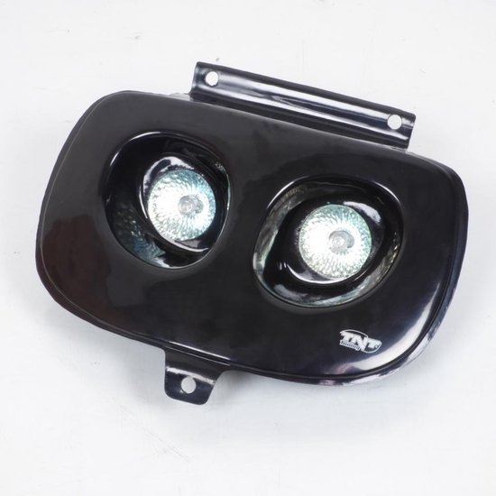 front tnt optic voor mbk 50 spirit scooter 1997 tot 2003 dubbele halogeen optic zwart nieuw