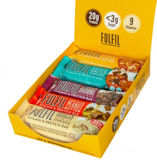 Fulfil Nutition Bar Mix Box - Eiwitreep / Proteine reep - 10 repen (550 gram) - 1 doos