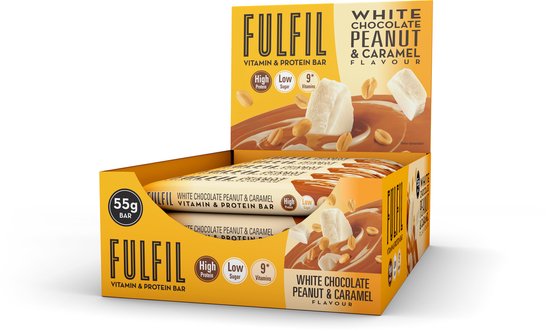 Fulfil Nutrition - Vitamine & Proteïne Repen - White Chocolate Peanut & Caramel - 15 stuks