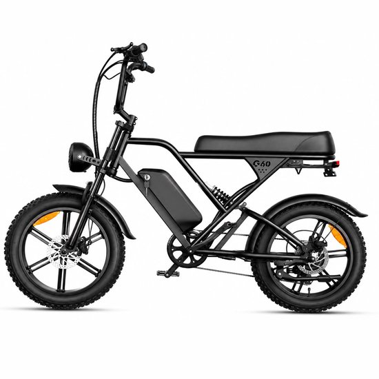G60 Fatbike - KZQ Hydraulische Remmen - 250W Motor - 7 Versnellingen - LCD Display - 48V 15Ah Accu - 25 km/u
