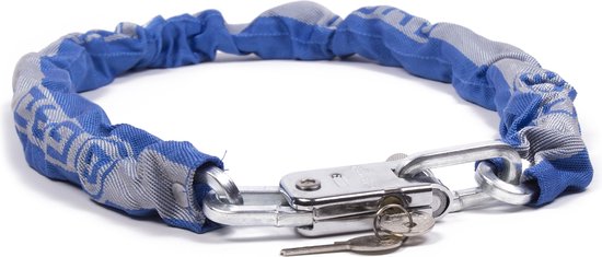GAD Kettingslot - gehard staal - SuperSafe cilinder - 110 cm - blauw van GAD