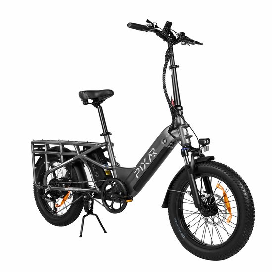 Galaxy Plus Elektrische Fiets 20x3.0 Fatbike - Tot 100 km Bereik - 48V 20Ah EVE Accu - 250W Naafmotor - Shimano 7 Versnellingen - Mechanische Schijfremmen - Voorvorkvering - Achterdrager-Zilver