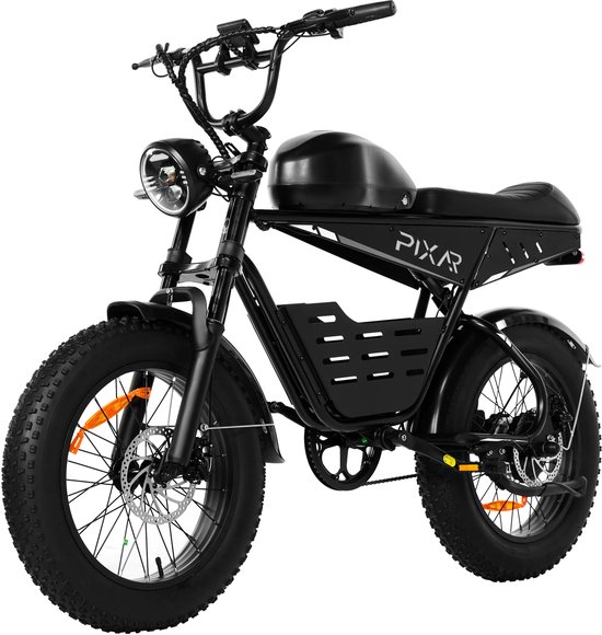 Galaxy Super Fatbike 20 Inch - Extra Groot Bereik tot 130 km - 36V 30Ah EVE Accu - 250W Motor - Voorvorkvering - Mechanische Schijfremmen - LCD Display-Zilver