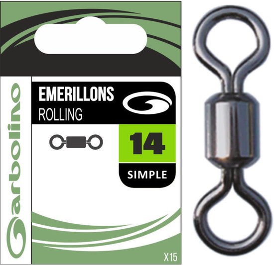 Garbolino Stream Line Micro Swivels Diamond (15 pcs) - Maat : 14 van Garbolino