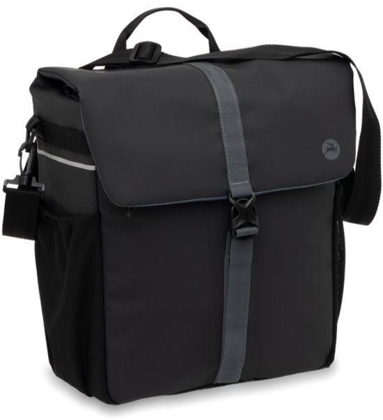 Gazelle Enkele Fietstas - Waterafstotend - Zwart / Grijs - 17.5 Liter