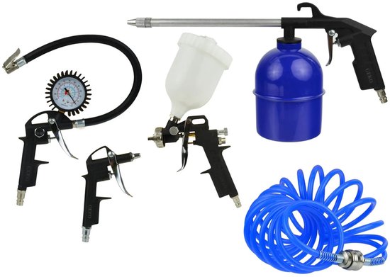 GEKO Luchtcompressor accessoireset - 5-delig - veelzijdig gebruik