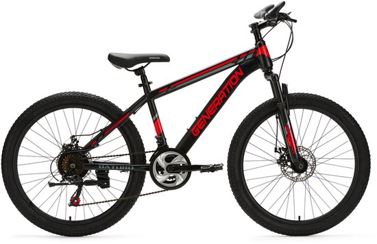 Generation Baturo mountainbike 24 inch - Rood van Merkloos