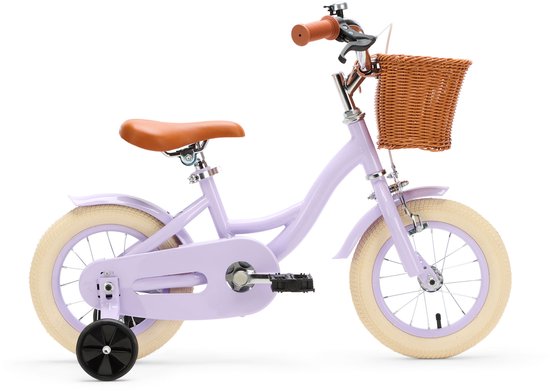 Generation Blanco 12 Inch Lila – Kinderfiets met Mandje van Merkloos