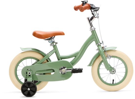 Generation Blanco 12 Inch Olijfgroen - Kinderfiets - Fiets voor kinderen van 2 tot 4 jaar van Generation Blanco