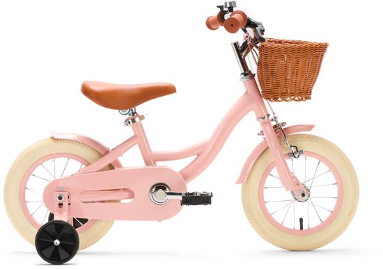 Generation Blanco 12 Inch Roze – Kinderfiets met Mandje - Fiets voor kinderen van 2 tot 4 jaar van Merkloos