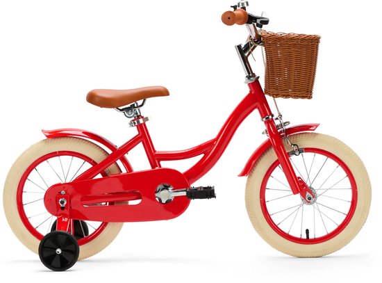 Generation Blanco 14 inch rood - Kinderfiets met Mandje