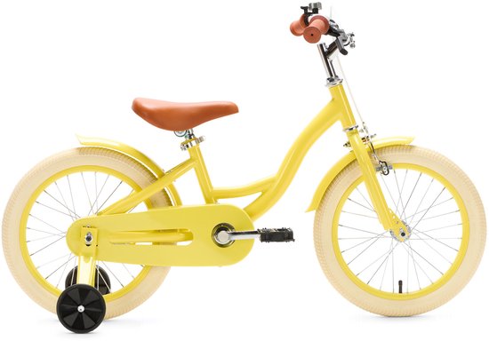 Generation Blanco 16 Inch Geel – Kinderfiets - Fiets voor kinderen van 4 tot 6 jaar van Popal