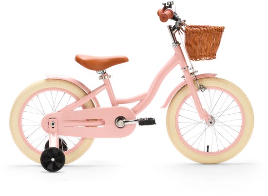 Generation Blanco 16 Inch Roze – Kinderfiets met mandje - Fiets voor kinderen van 4 tot 6 jaar van Merkloos
