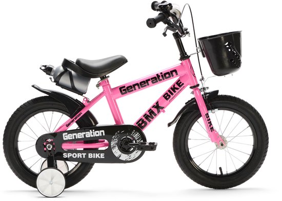 Generation BMX 14 inch Roze – Kinderfiets - Fiets voor kinderen van 3 tot 5 jaar van Merkloos