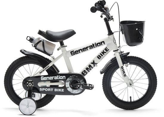 Generation BMX 14 inch Wit – Kinderfiets - Fiets voor kinderen van 3 tot 5 jaar van Merkloos