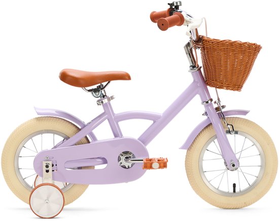 Generation Classic 12 inch Lila – Kinderfiets met Mandje van Merkloos