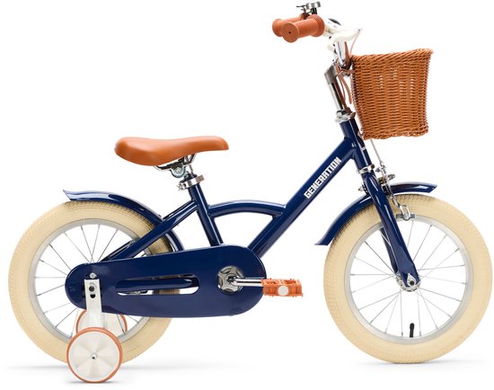 Generation Classic 14 inch Kinderfiets – Blauw - Voor kinderen van 3 tot 5 jaar van Merkloos