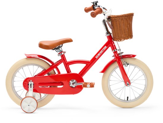 Generation Classic Kinderfiets 14 inch - Rood - Fiets voor kinderen van 3 tot 5 jaar van Generation