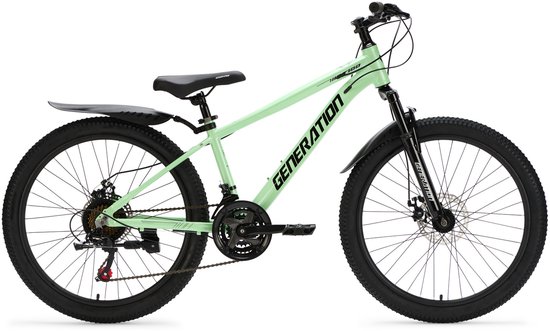 Generation GT100 24 inch Mintgroen - Kinderfiets met Spatborden van Generation
