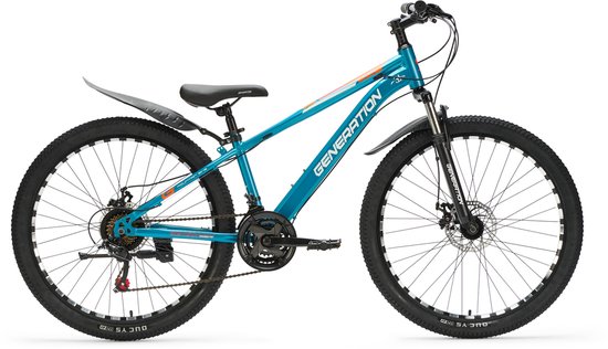 Generation M-760 Mountainbike 26 inch – Lichtblauw met spatborden van Generation