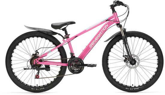 Generation M-760 Mountainbike 26 inch – Roze met spatborden van Generation