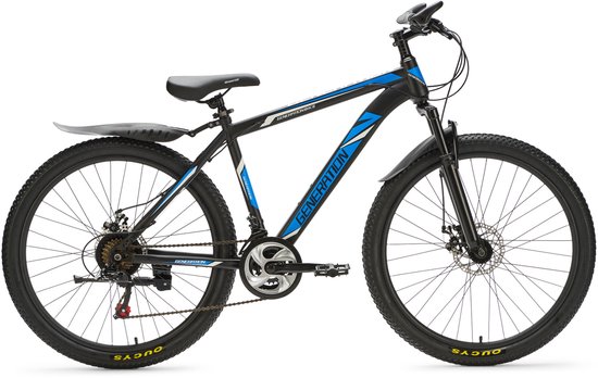 Generation Mountainbike 26 inch Blauw/Zwart - Spatborden van Generation